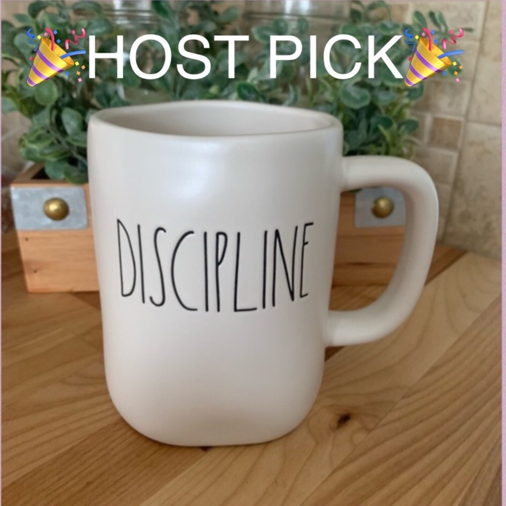 Rae Dunn By Magenta “DISCIPLINE” LL Ceramic Mug NWT